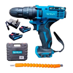 Taladro Percutor X2 Baterías Inalámbrico Destornillador+32ACCS