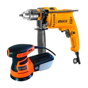 COMBO LIJADORA ROTO-ORBITAL 400W + TALADRO PERCUTOR 650W
