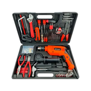 TALADRO PERCUTOR SET HERRAMIENTAS 650W BROCA CONCRETO METAL - TK-878