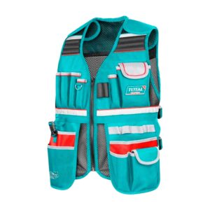CHALECO PORTAHERRAMIENTAS CON BOLSILLOS TTVT16025 TOTAL