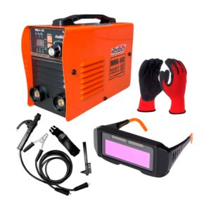 MÁQUINA SOLDADORA MMA-140 REDBO + LENTE PROTECTOR + GUANTES