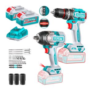 Combo Llave Impacto 850nm Brushless + Taladro Impacto 96nm