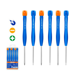 Juego De Destornilladores Precisión 6 Piezas Plano/estrella