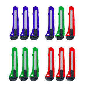 Set De Cutter Multiuso Retráctil Blister 12 Uni. - 12cutter