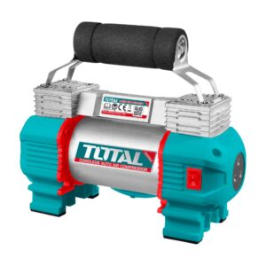 TOTAL COMPRESORA AUTO 20V DOBLE CILINDRO 120PSI 45L/MIN LED