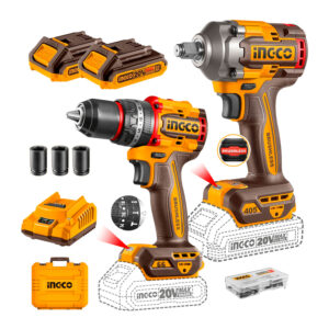 Combo Llave De Impacto 405nm + Taladro Percutor 66nm Ingco