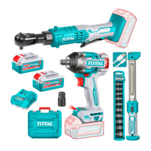 COMBO 3 EN 1 LLAVE IMPACTO + RATCHET 65NM + LINTERNA TOTAL TOSLI250981