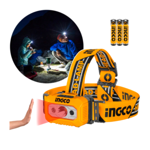 Linterna Vincha Minero Led 200 Lumenes Alumbra Luz Multiuso Blanco Naranja Claro
