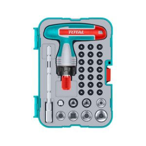 PUNTAS 31PZS MAGNETICO CRV + ATORNILLADOR RACHET TACSD30316 TOTAL