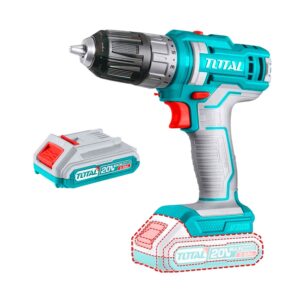 TALADRO ATORNILLADOR INALÁMBRICO 20V + 1 BATERÍA 2AH TOTAL TURQUESA