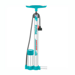 Inflador Total Manual Fuerte Llantas Auto Moto Globo Pelota Plateado
