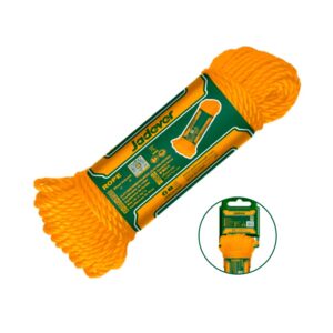 CUERDA 8MM X 15M POLIPROPILENO MULTIUSO JADEVER JDRZ1308 NARANJA CLARO