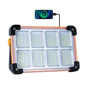 Reflector Solar Power Bank Luz Blanca Lampara Camping Multi