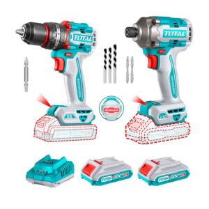 ATORNILLADOR DE IMPACTO+TALADRO PERCUTOR BRUSHLESS