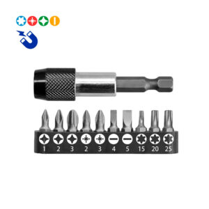 Set De Puntas Atornillar 11 Pcs Con Adaptador Wadfow