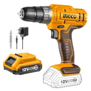 Taladro Atornillador Inalámbrico 12v Ingco + 1batcargador