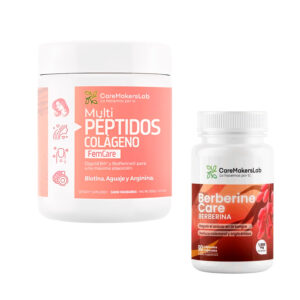 Colágeno Multi Péptidos 500g + Berberine 90 Cápsulas