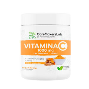 Vitamina C 1000mg en Polvo 300g en Sabor Naranja - CMVITC