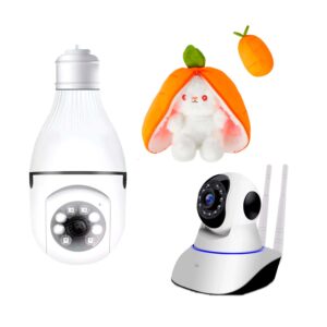 CÁMARA FOCO DE VIGILANCIA + CÁMARA DE SEGURIDAD IP + PELUCHE DE CONEJO