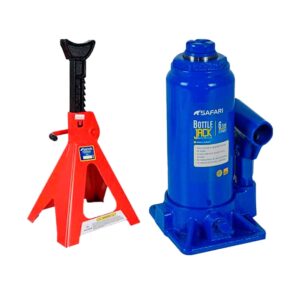 SET 2 CABALLETES 3 TONELADAS + GATA BOTELLA 6TON AUTOMOTRIZ