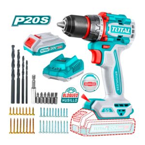 TALADRO ATORNILLADOR INALÁMBRICO 20V TOTAL 55NM - TDLI205582