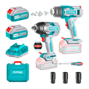 Pistola de Calor 20V + Llave de Impacto 850Nm TOTAL - TOSLI250983