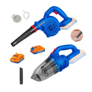 COMBO SOPLADOR + ASPIRADOR 20V 1 BAT + CARGADOR INALÁMBRICO