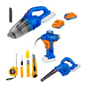 ASPIRADOR + SOPLADOR + INFLADOR + 1 BAT 1 CARGADOR WADFOW