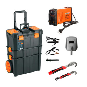 Caja Organizadora 53L + Soldadora Inversora + Juego de Llaves