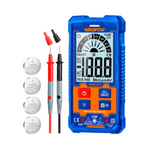 Multímetro Digital Lcd 600v Wadfow + 4 Baterias