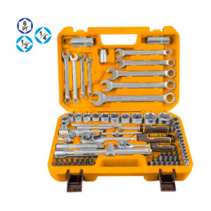 Juego de Herramientas 82 Pzs Dados y Llaves con Maletín - HKTS42802