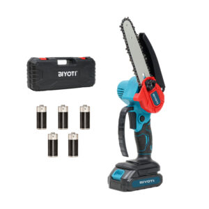 MOTOSIERRA INALÁMBRICA BIYOTI 2 BATERÍAS CON MALETA PORTÁTIL