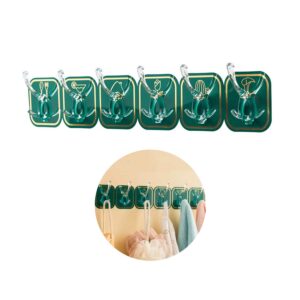 GANCHOS ADHESIVOS COLGADOR PERCHERO DE PARED 6PIEZAS MULTIUSO