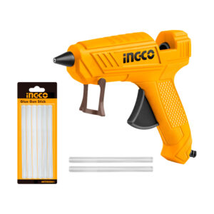 Pistola Silicona Caliente 20W + 6 Piezas de Barras de Silicona INGCO