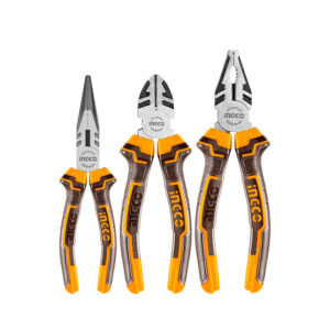 Set 3 Alicates 6 Y 8 Corte Punta Combinado Ingco-hkps08318