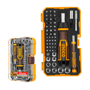 SET DE DESTORNILLADOR C/ 55 ACCESORIOS INGCO HKSDB0558
