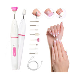 Lima Uñas Recargable Torno Manicure Pulidora X2u +cabezales