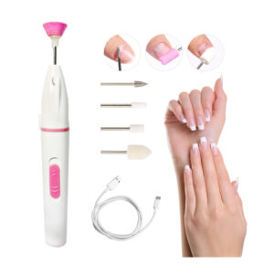 Lima Uñas Recargable Torno Manicure Pulidora + 5 Cabezales