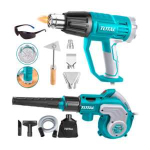 SOPLADOR ASPIRADORA 800W + PISTOLA CALOR AIRE 2000W TOTAL