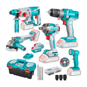Taladro Atornillador 20v Rotomartillo Llave Impacto Amolador