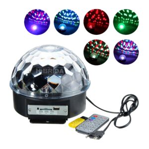 BOLA DE LUCES LED PSICODELICAS AUDIORITMICA PARLANTE BLUETOOTH