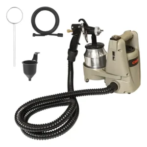 Pistola De Pintar 500w Con Compresora Eléctrica Crown Gris Oscuro