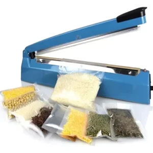 Selladora De Bolsas Industrial Para Tu Negocio 30 Cm Corta Azul