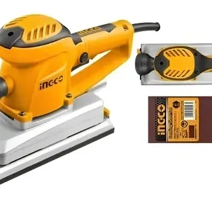 Lijadora Orbital Acabados Profesional 350w Electrica Celular Naranja