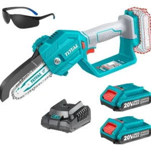 Motosierra Total Inalámbrica 20v Jardinería + 2 Baterías Turquesa