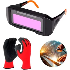 Lente De Soldar Fotosensible Protector Oscurecimiento Guante Negro Sldr - G.rojo