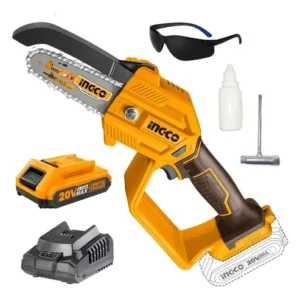 Motosierra Inalámbrica Cortadora Madera 20v Batería 2.0ah   Naranja Claro