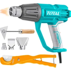 Pistola Calor 2000w Secador Total+pinza Cortadora Tubo Ingco Turquesa