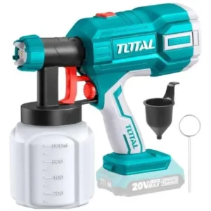 Pistola Para Pintar Taza Plastica 20v 800ml Total Tsgli2003 Color Turquesa