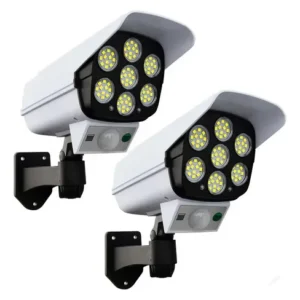 Reflector Solar - Sensor Movimiento Luz Led R Lampara Packx2 Blanco